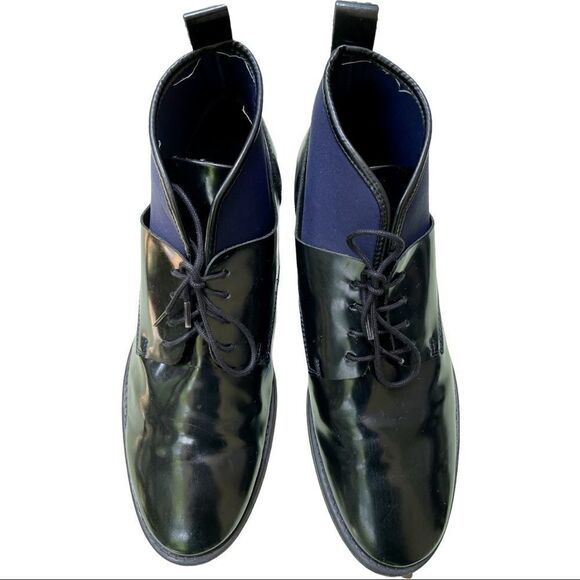 ZARA Men’s Dress Shoe. Black & Blue. Size 42 main image 6